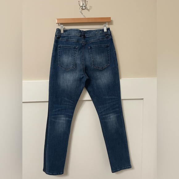 Cabi High Straight Tuxedo Denim Jeans Size 6 - Picture 6 of 8
